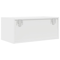 Szafka RTV Biała 60x31x25,5 cm Drewno klejone