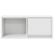 Szafka RTV Biała 60x31x25,5 cm Drewno klejone