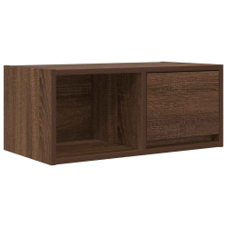 Szafka RTV Brązowy Dąb 60x31x25,5 cm Drewno klejone
