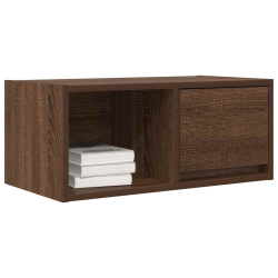 Szafka RTV Brązowy Dąb 60x31x25,5 cm Drewno klejone