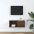 Szafka RTV Brązowy Dąb 60x31x25,5 cm Drewno klejone