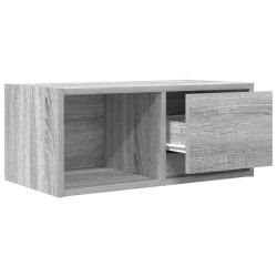 Szafka RTV Szara Sonoma 60x31x25,5 cm Drewno klejone
