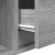 Szafka RTV Szara Sonoma 60x31x25,5 cm Drewno klejone