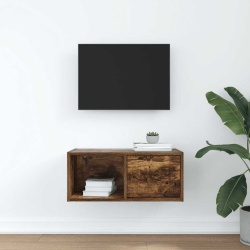 Szafka RTV Dąb wędzony 60x31x25,5 cm Drewno klejone