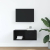 Szafka RTV Czarny Dąb 60x31x25,5 cm Drewno klejone