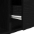 Szafka RTV Czarny Dąb 60x31x25,5 cm Drewno klejone
