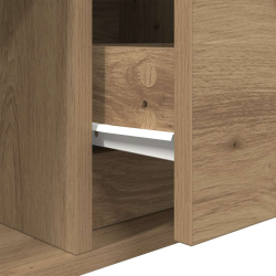 Szafka RTV Artisan Oak 60x31x25,5 cm Drewno klejone