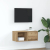 Szafka RTV Artisan Oak 60x31x25,5 cm Drewno klejone