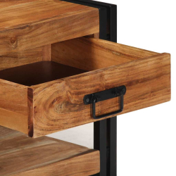 Stolik kawowy 90x50x38 cm Drewno lite Akacja