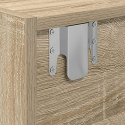 Szafki RTV 2 szt. Dąb Sonoma 60x31x25,5 cm Drewno klejone