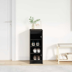 Szafka na buty Czarny dąb 29,5x34x76 cm Drewno klejone