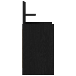 Szafki nocne z 2 szufladami 2 szt. Czarne 38x34x80 cm