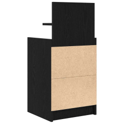 Szafki nocne z 2 szufladami 2 szt. Czarne 38x34x80 cm