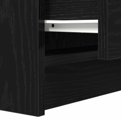 Szafki nocne z 2 szufladami 2 szt. Czarne 38x34x80 cm