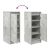 Szafka na buty Beton Szary 29,5x34x76 cm Drewno klejone