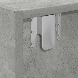 Szafki RTV 2 szt. Beton Szary 60x31x25,5 cm Drewno klejone