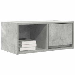 Szafki RTV 2 szt. Beton Szary 60x31x25,5 cm Drewno klejone