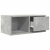 Szafki RTV 2 szt. Beton Szary 60x31x25,5 cm Drewno klejone