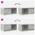 Szafki RTV 2 szt. Beton Szary 60x31x25,5 cm Drewno klejone