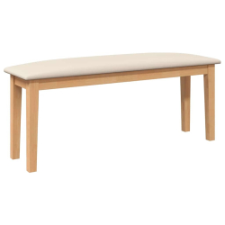 Ławka 110 cm Drewno lite Guma