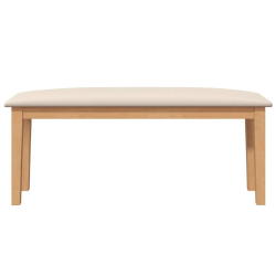 Ławka 110 cm Drewno lite Guma