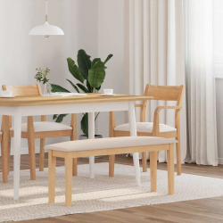 Ławka 110 cm Drewno lite Guma
