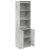 Komoda betonowa szara 50x35x180 cm Drewno klejone