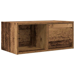 Szafki RTV 2 szt. Stare drewno 60x31x25,5 cm Drewno klejone