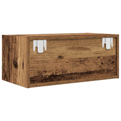 Szafki RTV 2 szt. Stare drewno 60x31x25,5 cm Drewno klejone