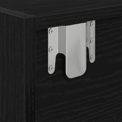 Szafki RTV 2 szt. Dąb czarny 60x31x25,5 cm Drewno klejone