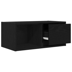 Szafki RTV 2 szt. Dąb czarny 60x31x25,5 cm Drewno klejone