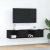 Szafki RTV 2 szt. Dąb czarny 60x31x25,5 cm Drewno klejone