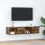 Szafki RTV 2 szt. Dąb wędzony 60x31x25,5 cm Drewno klejone
