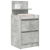 Szafki nocne z 2 szufladami 2 szt. Betonowy szary 38x34x80 cm