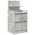 Szafki nocne z 2 szufladami 2 szt. Betonowy szary 38x34x80 cm