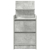Szafki nocne z 2 szufladami 2 szt. Betonowy szary 38x34x80 cm