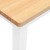 Ławka 110 cm Biała lite drewno guma