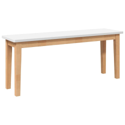 Ławka 110 cm Drewno lite Guma