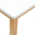 Ławka 110 cm Drewno lite Guma