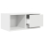Szafki RTV 2 szt. Białe 60x31x25,5 cm Drewno klejone