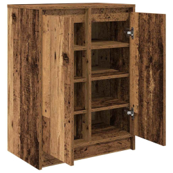 Szafka na buty Stare drewno 57x34x76 cm Drewno klejone