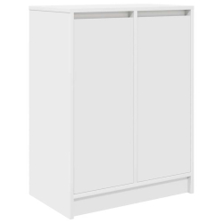 Szafka na buty Biała 57x34x76 cm Drewno klejone