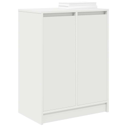 Szafka na buty Biała 57x34x76 cm Drewno klejone