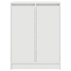 Szafka na buty Biała 57x34x76 cm Drewno klejone