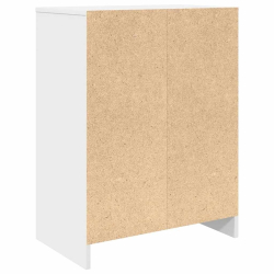 Szafka na buty Biała 57x34x76 cm Drewno klejone