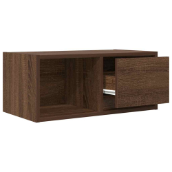 Szafki RTV 2 szt. Brązowy dąb 60x31x25,5 cm Drewno klejone