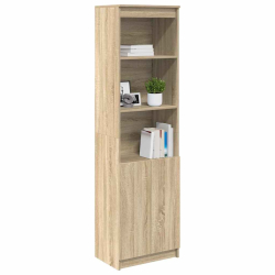 Komoda Sonoma Oak 50x35x180 cm Drewno klejone