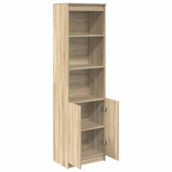 Komoda Sonoma Oak 50x35x180 cm Drewno klejone