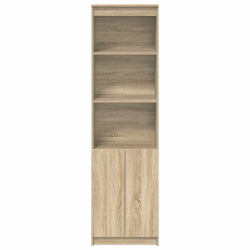 Komoda Sonoma Oak 50x35x180 cm Drewno klejone