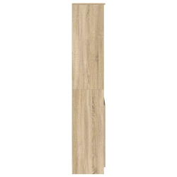 Komoda Sonoma Oak 50x35x180 cm Drewno klejone